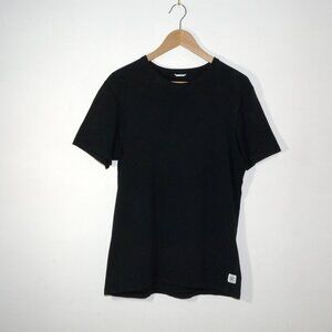 Reigning Champ Black Crew Neck Cotton T Shirt Made in Canada Medium